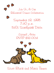 Doggie Love Rehearsal Dinner Invitation