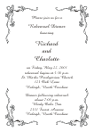 Fancy Corners 1 Rehearsal Dinner Invitation