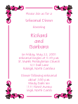 Fancy Corners 8c Rehearsal Dinner Invitation