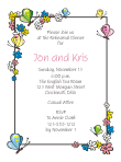 Flowers and Butterflies Rehearsal Dinner Invitation