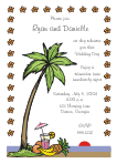 Hawaiian Luau - Maitai Rehearsal Dinner Invitation