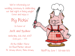 Pig Pickin' Rehearsal Dinner Invitation
