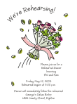 Rose Bouquet 1 Rehearsal Dinner Invitation