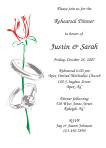 Rose Ring 1 Silver Rehearsal Dinner Invitation