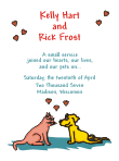 Dog and Cat Tied the Knot Announcement