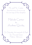 Scrollwork-Navy Marriage Announcement