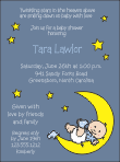 Moon, Stars, Baby Boy 2 Baby Shower Invitation