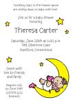 Baby Feet - UNC Tarheel Baby Shower Invitation