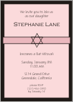 Star of David Pink 2 Bat Mitzvah