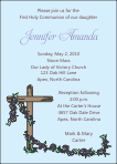 Cross with Glories in Full Color Communion Invitation