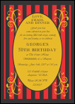 Vaudville Flourish Design Party Invitation