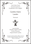 Bowl of Hygeia Pharmacist Symbol Graduation Announcement
