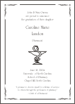 Bowl of Hygeia Pharmacist Symbol Graduation Announcement