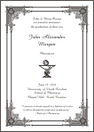 Bowl of Hygeia Pharmacist Symbol Graduation Announcement