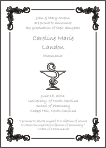 Bowl of Hygeia Pharmacist Symbol Graduation Announcement