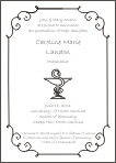 Bowl of Hygeia Pharmacist Symbol Graduation Announcement