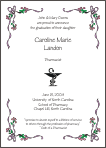 Bowl of Hygeia Pharmacist Symbol Graduation Announcement