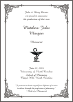 Bowl of Hygeia Pharmacist Symbol Graduation Announcement