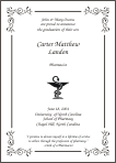 Bowl of Hygeia Pharmacist Symbol Graduation Announcement