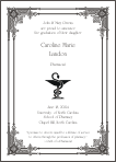 Bowl of Hygeia Pharmacist Symbol Graduation Announcement