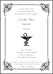 Bowl of Hygeia Pharmacist Symbol Graduation Announcement