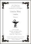 Bowl of Hygeia Pharmacist Symbol Graduation Announcement