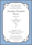 Caduceus Chiropractic Graduation Announcement or Invitation
