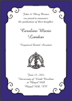 Caduceus Dental Symbol Graduation Announcement or Invitation
