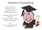 Cartoon Graduate with Black Gown