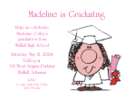 Cartoon Girl Graduate with White Gown