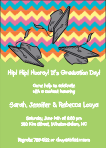 Chevron Graduation Invitation