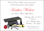 Graduation Announcement with Black Cap