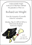Graduation Announcement, Cap and Diploma. with border