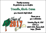 Graduation Invitation - Class of - Green and Orange