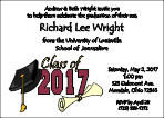 Graduation Invitation - Class of - Maroon and Gold