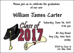 Graduation Invitation - Class of - Maroon and Yellow