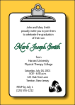 Clip Board with Physical Therapy Logo Graduation Invitation