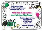 Double Graduation Party Invitation 2