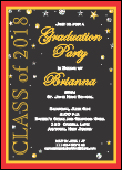 Graduation with Stars and Planets Invitation