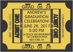 Ticket Graduation Invitation