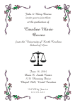 Scale of Justice Symbol Graduation Announcement or Invitation