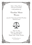 Scale of Justice Symbol Graduation Announcement or Invitation