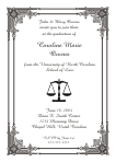 Scale of Justice Symbol Graduation Announcement or Invitation