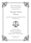 Scale of Justice Symbol Graduation Announcement or Invitation