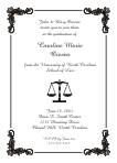 Scale of Justice Symbol Graduation Announcement or Invitation