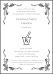 Pharmacist Mortar Pestle Symbol Graduation Announcement