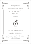 Pharmacist Mortar Pestle Symbol Graduation Announcement