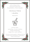 Pharmacist Mortar Pestle Symbol Graduation Announcement