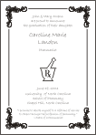 Pharmacist Mortar Pestle Symbol Graduation Announcement