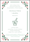 Pharmacist Mortar Pestle Symbol Graduation Announcement